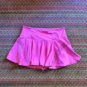 FREE PEOPLE MOVEMENT PINK PLEATED TENNIS GOLF ATHLETIC SKORT SKIRT